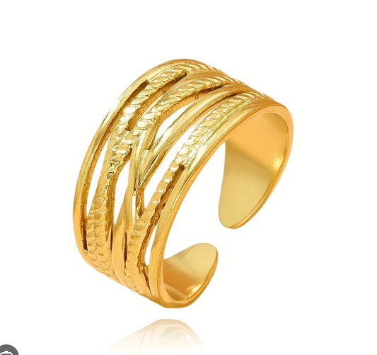 Fawzia Ring - 18k Gold Plated
