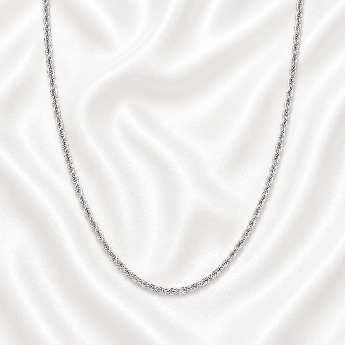 Mahad Rope Necklace For Men - Stainless Steel