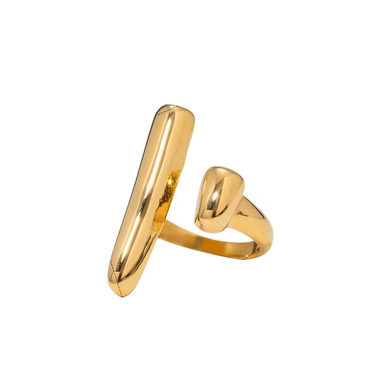 Jawaahir Ring- 18K Gold Plated