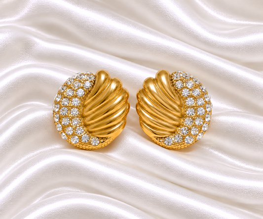 Ugaaso Diamond Earrings - 18K Gold Plated