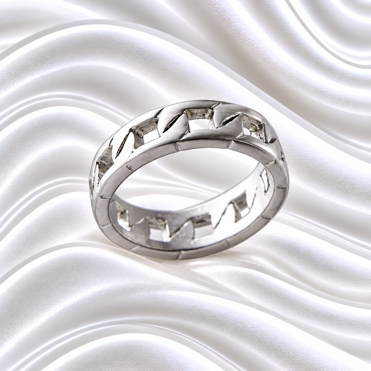 Yusuf Interlock Men Ring- Stainless Steel