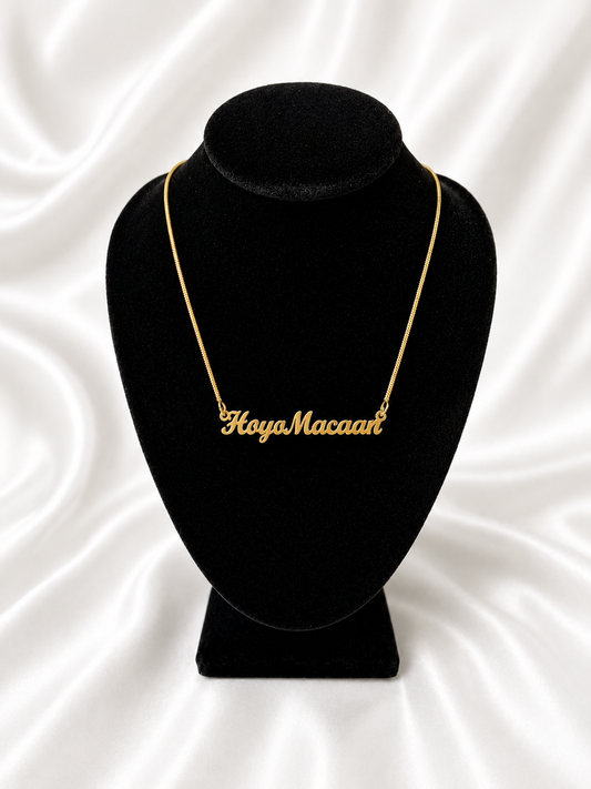 18K Gold Plated Necklaces Somali Names