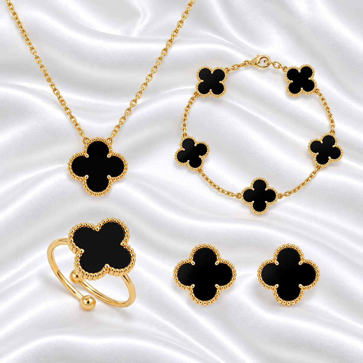 Black Ubax Set - 18K Gold Plated