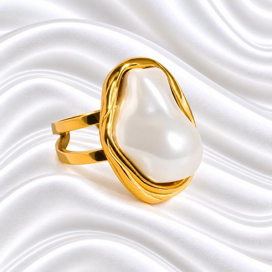 Aneesa Ring - 18K Gold Plated