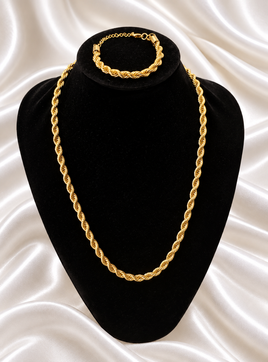 Isnino Rope set - 18k Gold Plated