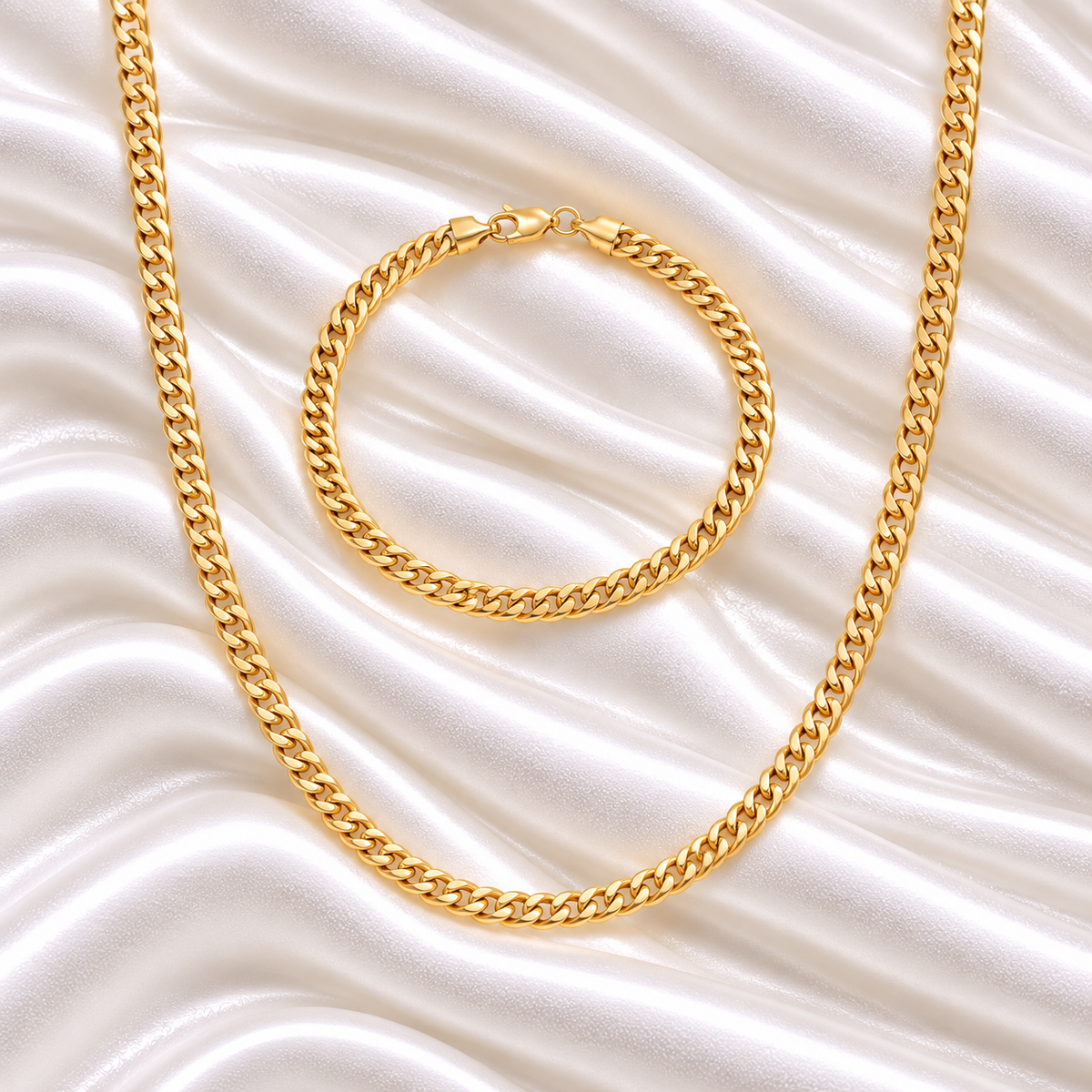Nema Curb set - 18k Gold Plated