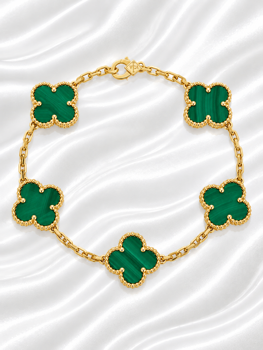 Green Ubax Bracelet - 18K Gold Plated