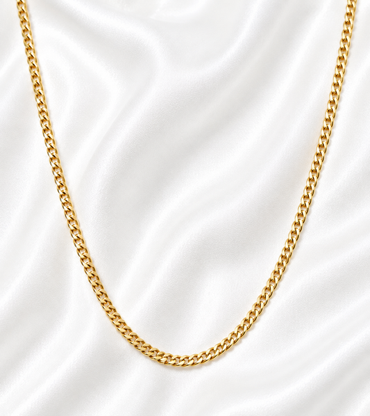 Nema Curb Necklace - 18k Gold Plated