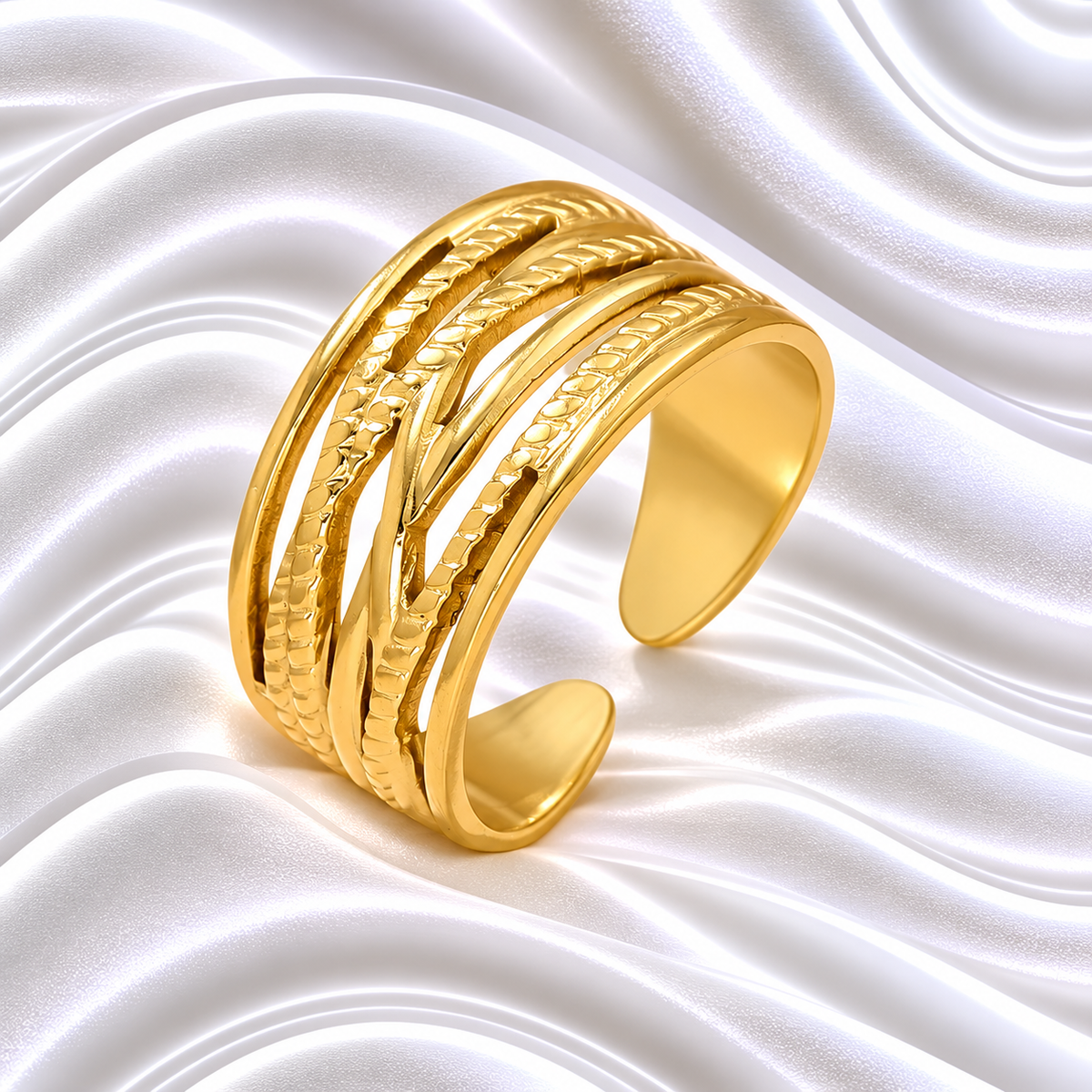 Fawzia Ring - 18k Gold Plated